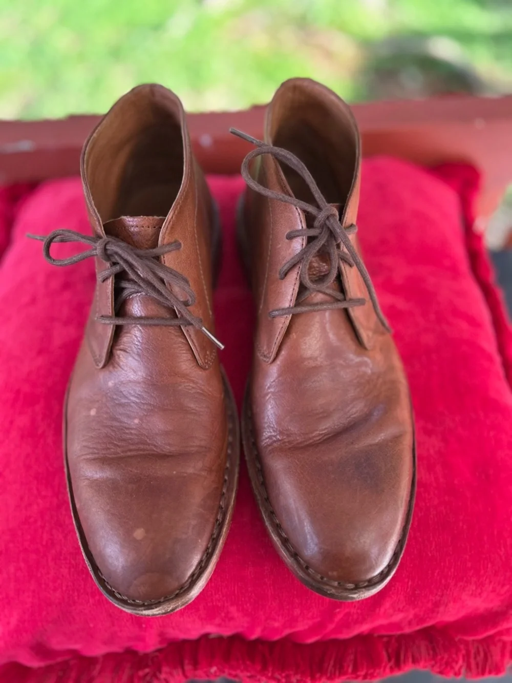 Frye Tan Leather Chukka Boots